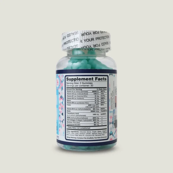 پاستیل بیوتین کلاژن کراتین بیود | Biyode Biotin Collagen Keratin - تصویر 4